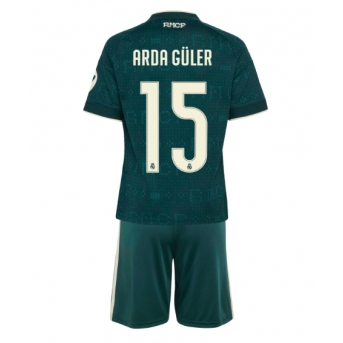 Real Madrid Arda Guler #15 Maglia Gara Trasferta Repliche 2026-27 Bambino Maniche Corte